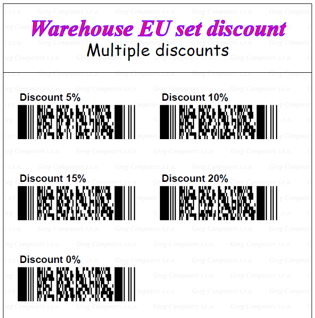 Warehouse EU Discount
